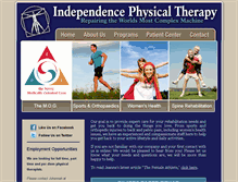 Tablet Screenshot of independencephysicaltherapy.com